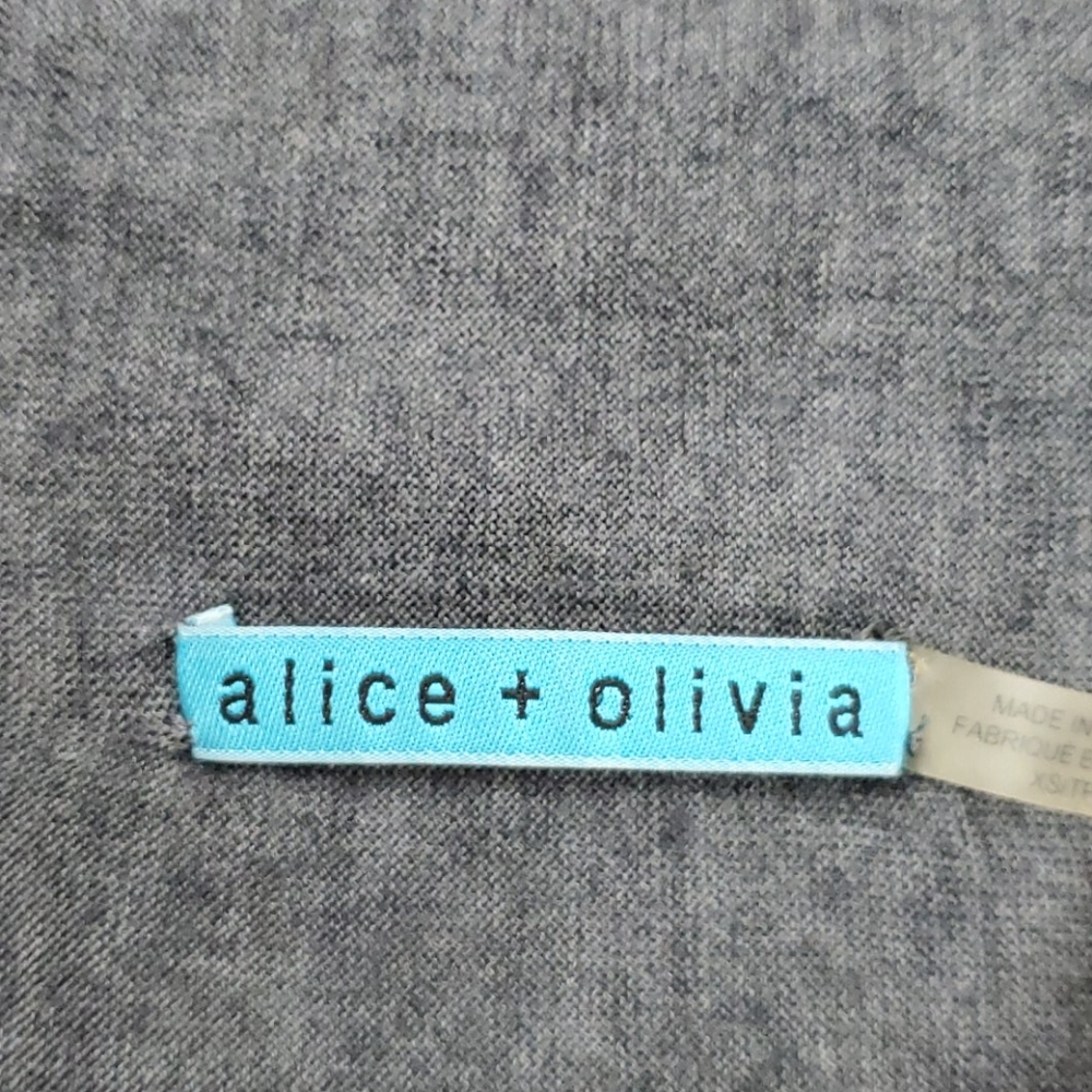 Alice+Olivia gray cardigan sweater open front size XS - Picture 4 of 10